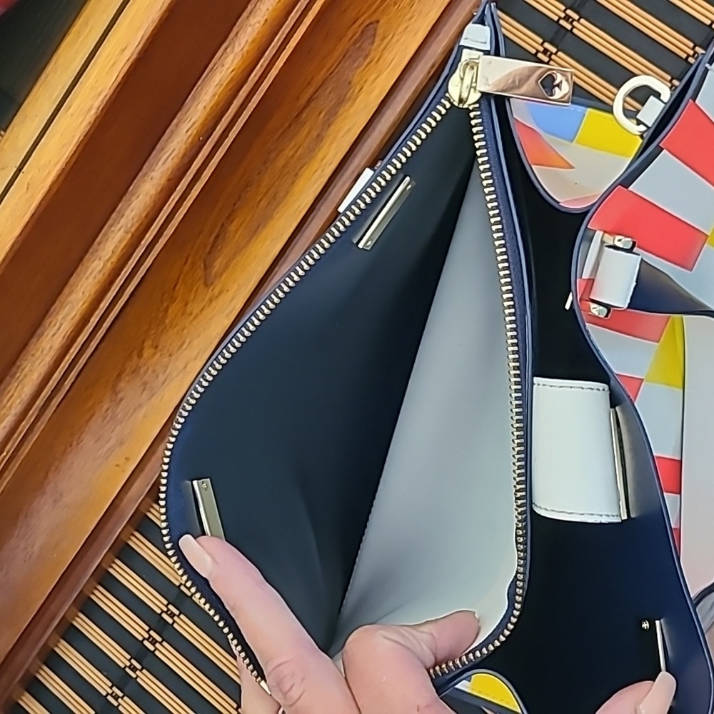 Kate ♠️  Striped leather bag - Picture 13 of 17